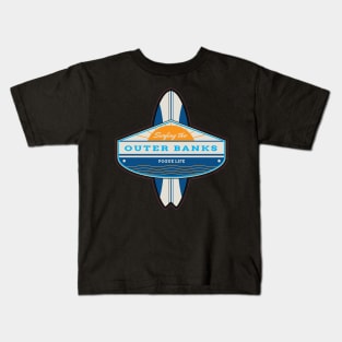 Outer Banks Surfboard Kids T-Shirt